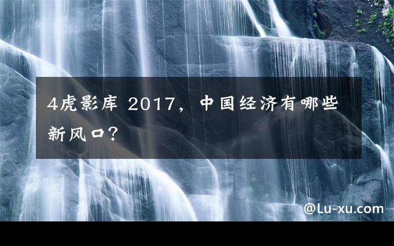 4虎影库 2017，中国经济有哪些新风口？