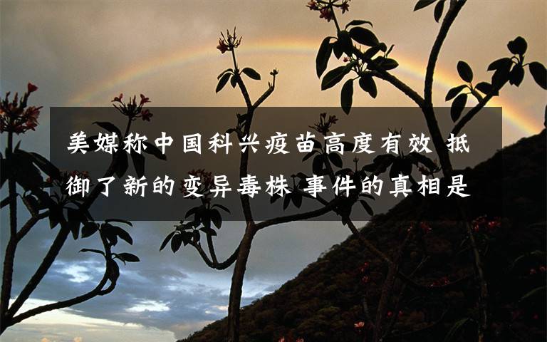 美媒称中国科兴疫苗高度有效 抵御了新的变异毒株 事件的真相是什么？