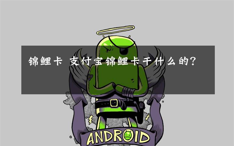锦鲤卡 支付宝锦鲤卡干什么的？