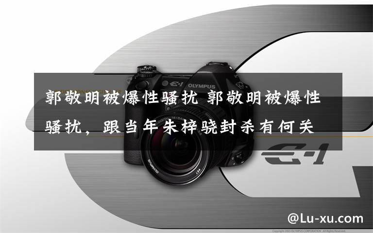 郭敬明被爆性骚扰 郭敬明被爆性骚扰，跟当年朱梓骁封杀有何关系？