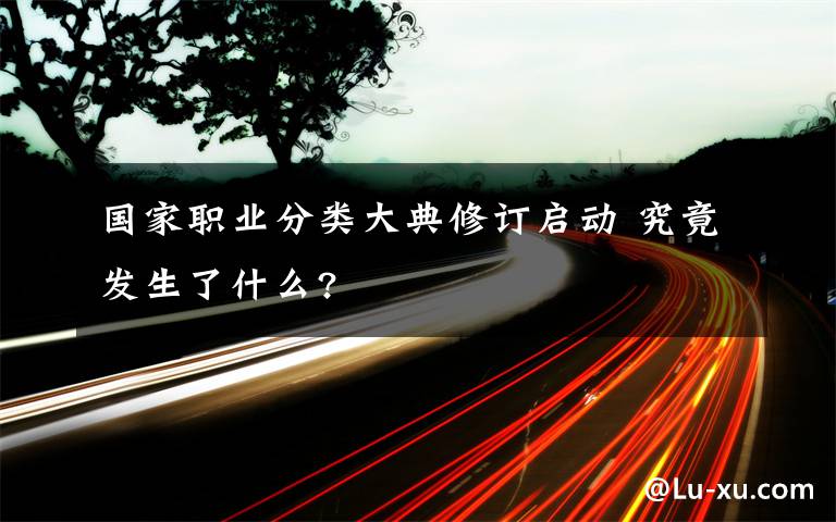 国家职业分类大典修订启动 究竟发生了什么?