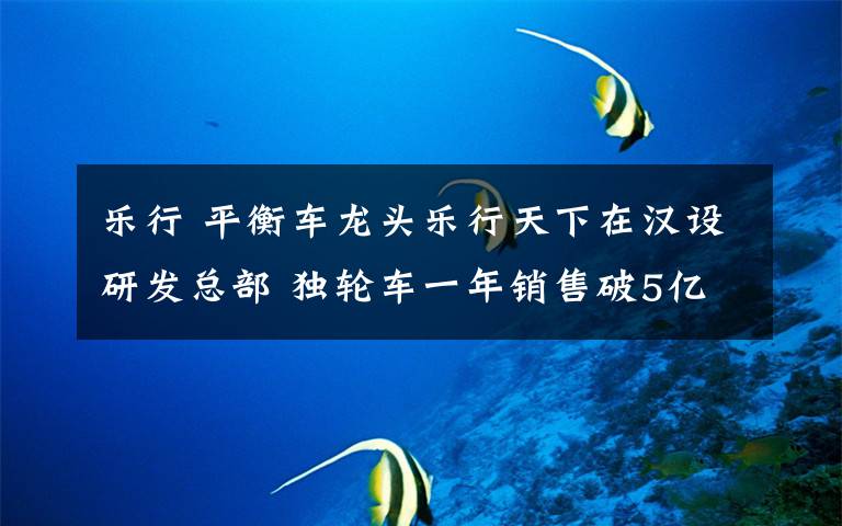 乐行 平衡车龙头乐行天下在汉设研发总部 独轮车一年销售破5亿元