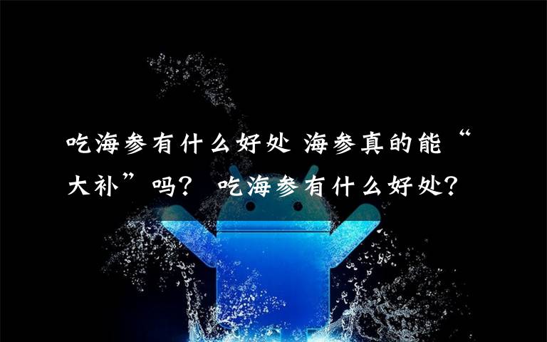 吃海参有什么好处 海参真的能“大补”吗？ 吃海参有什么好处？