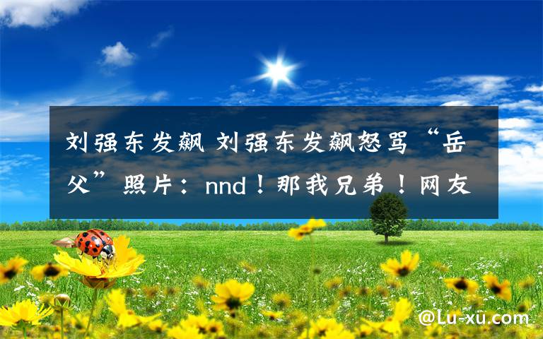 刘强东发飙 刘强东发飙怒骂“岳父”照片：nnd！那我兄弟！网友评论太亮！