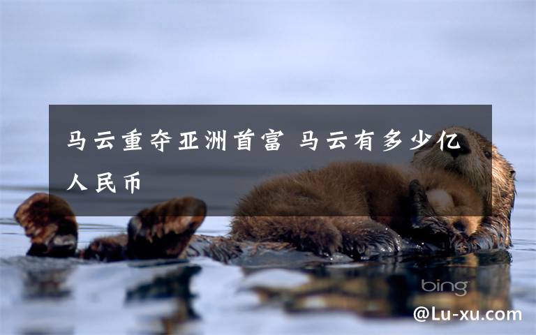马云重夺亚洲首富 马云有多少亿人民币