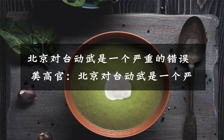 北京对台动武是一个严重的错误 美高官：北京对台动武是一个严重的错误！