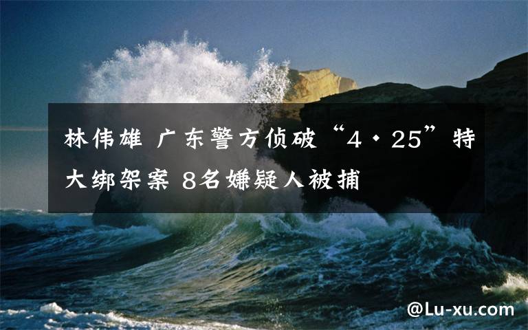 林伟雄 广东警方侦破“4·25”特大绑架案 8名嫌疑人被捕