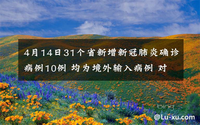 4月14日31个省新增新冠肺炎确诊病例10例 均为境外输入病例 对此大家怎么看？