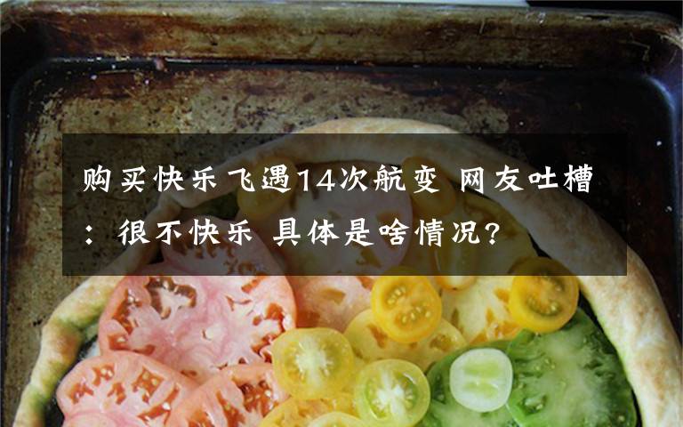 购买快乐飞遇14次航变 网友吐槽：很不快乐 具体是啥情况?