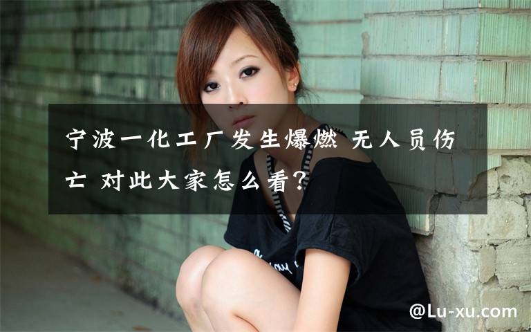 宁波一化工厂发生爆燃 无人员伤亡 对此大家怎么看？