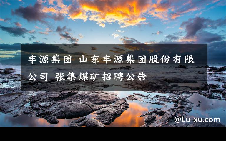 丰源集团 山东丰源集团股份有限公司 张集煤矿招聘公告