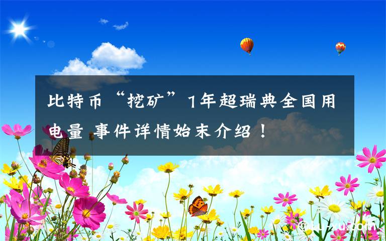 比特币“挖矿”1年超瑞典全国用电量 事件详情始末介绍！