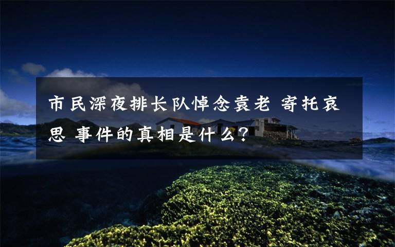 市民深夜排长队悼念袁老 寄托哀思 事件的真相是什么？