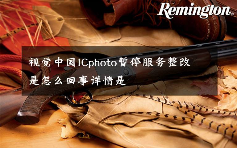 视觉中国ICphoto暂停服务整改 是怎么回事详情是
