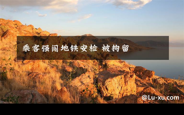 乘客强闯地铁安检 被拘留