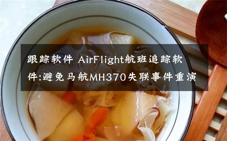 跟踪软件 AirFlight航班追踪软件:避免马航MH370失联事件重演
