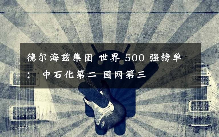 德尔海兹集团 世界 500 强榜单： 中石化第二 国网第三