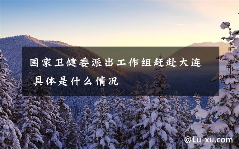 国家卫健委派出工作组赶赴大连 具体是什么情况