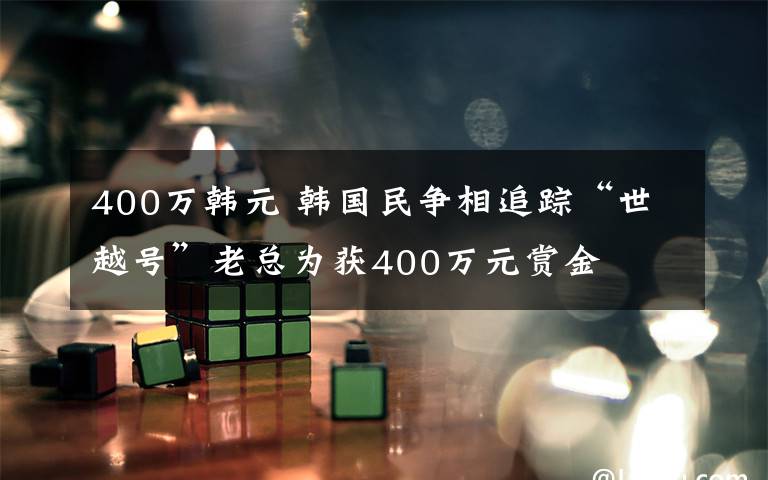 400万韩元 韩国民争相追踪“世越号”老总为获400万元赏金