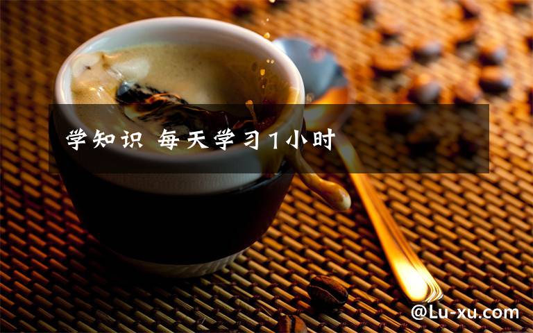 学知识 每天学习1小时