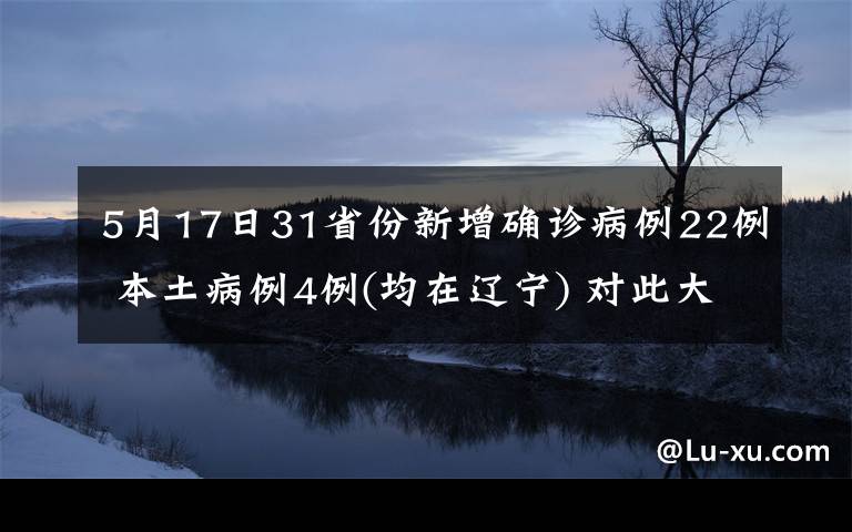 5月17日31省份新增确诊病例22例 本土病例4例(均在辽宁) 对此大家怎么看？