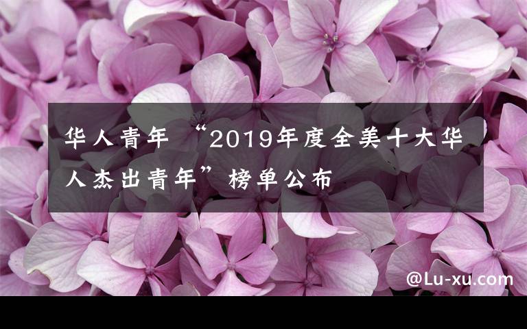 华人青年 “2019年度全美十大华人杰出青年”榜单公布