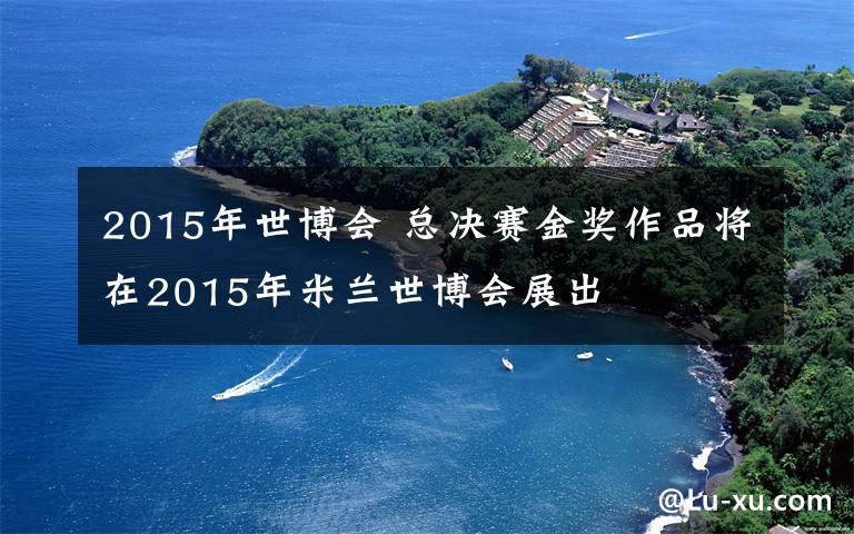 2015年世博会 总决赛金奖作品将在2015年米兰世博会展出