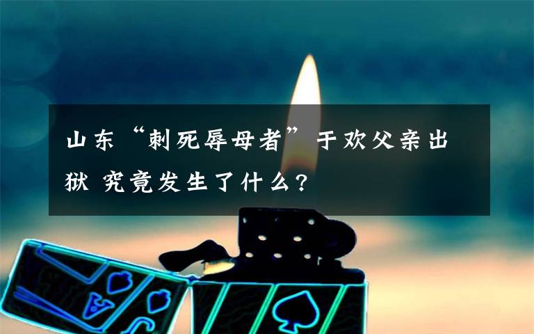 山东“刺死辱母者”于欢父亲出狱 究竟发生了什么?
