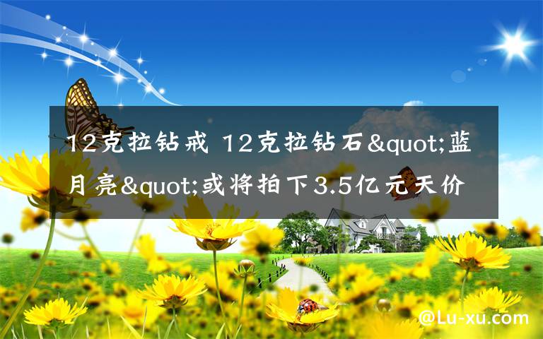 12克拉钻戒 12克拉钻石"蓝月亮"或将拍下3.5亿元天价成最贵宝石