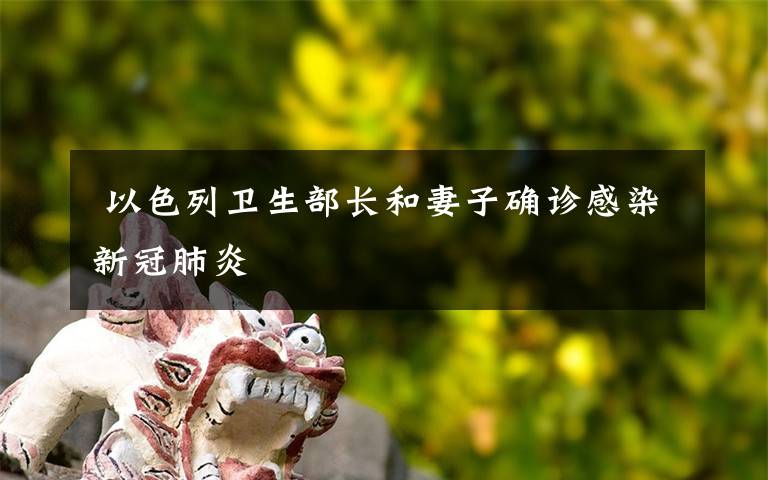  以色列卫生部长和妻子确诊感染新冠肺炎