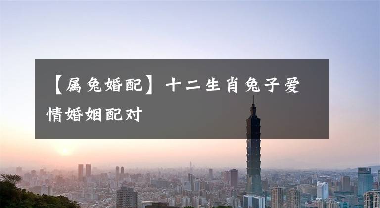 【属兔婚配】十二生肖兔子爱情婚姻配对