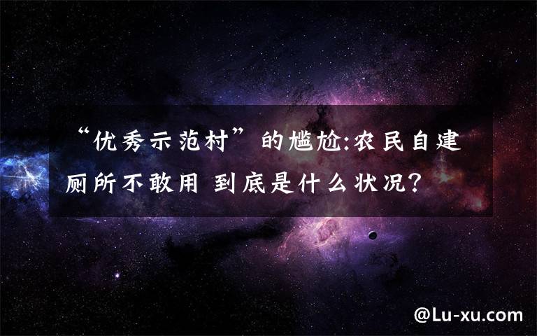 “优秀示范村”的尴尬:农民自建厕所不敢用 到底是什么状况？
