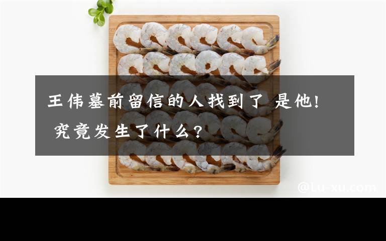 王伟墓前留信的人找到了 是他! 究竟发生了什么?