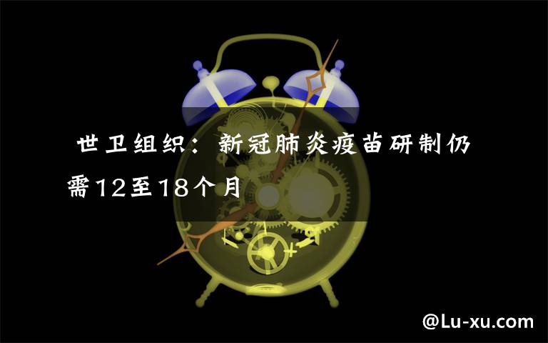  世卫组织：新冠肺炎疫苗研制仍需12至18个月