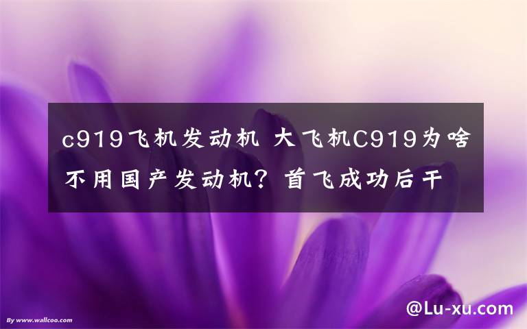 c919飞机发动机 大飞机C919为啥不用国产发动机？首飞成功后干点啥？