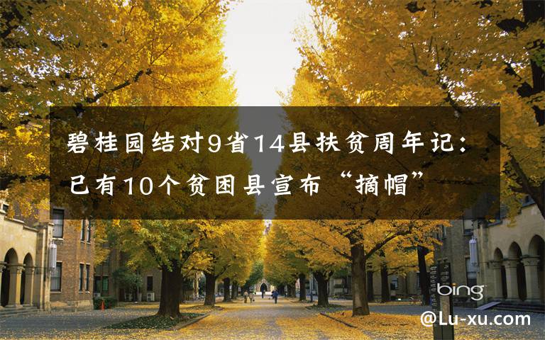 碧桂园结对9省14县扶贫周年记：已有10个贫困县宣布“摘帽”