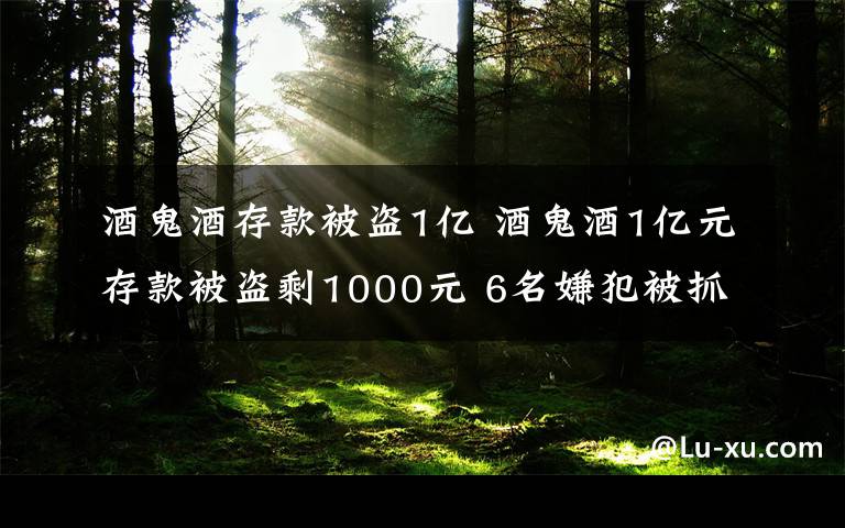 酒鬼酒存款被盗1亿 酒鬼酒1亿元存款被盗剩1000元 6名嫌犯被抓