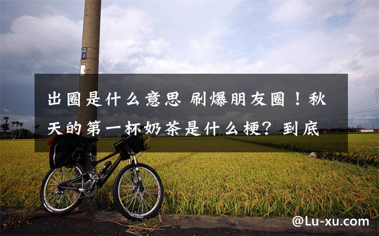 出圈是什么意思 刷爆朋友圈！秋天的第一杯奶茶是什么梗？到底是什么意思?