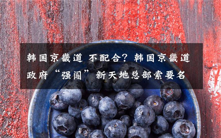 韩国京畿道 不配合？韩国京畿道政府“强闯”新天地总部索要名单