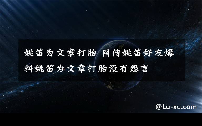 姚笛为文章打胎 网传姚笛好友爆料姚笛为文章打胎没有怨言