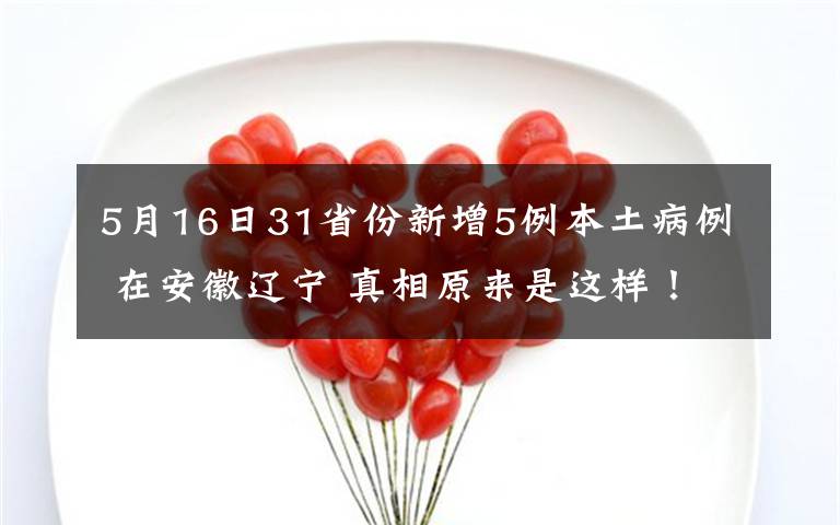 5月16日31省份新增5例本土病例 在安徽辽宁 真相原来是这样！