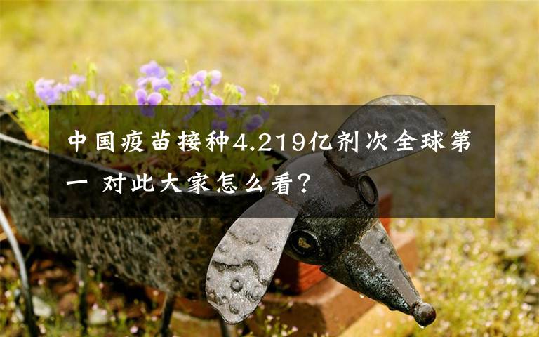 中国疫苗接种4.219亿剂次全球第一 对此大家怎么看？