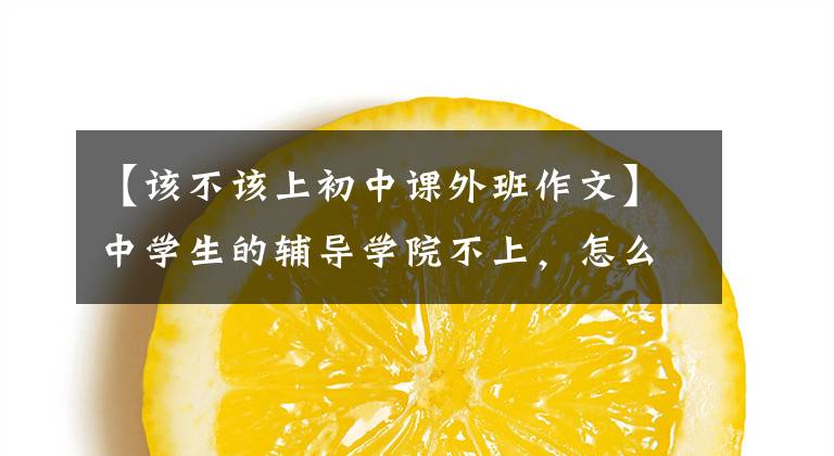 【该不该上初中课外班作文】中学生的辅导学院不上，怎么上或者不上？