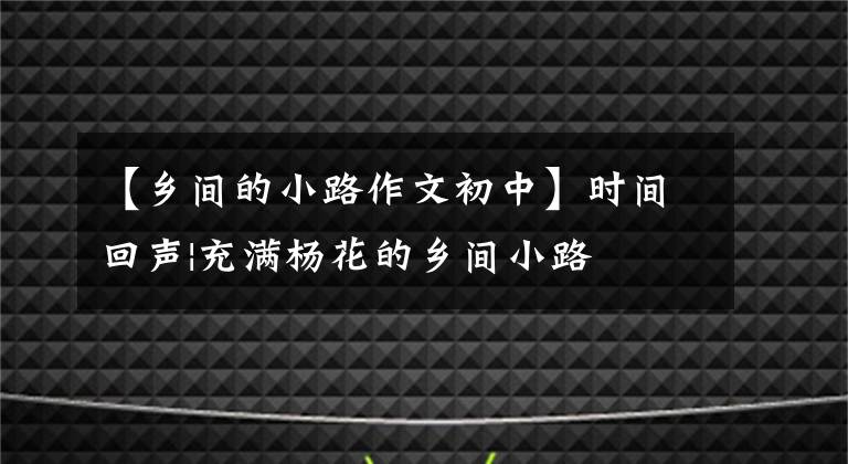 【乡间的小路作文初中】时间回声|充满杨花的乡间小路