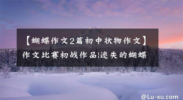 【蝴蝶作文2篇初中状物作文】作文比赛初战作品|迷失的蝴蝶