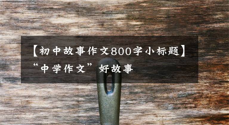 【初中故事作文800字小标题】“中学作文”好故事
