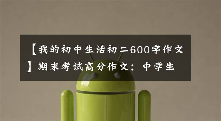 【我的初中生活初二600字作文】期末考试高分作文：中学生活的酸甜苦辣