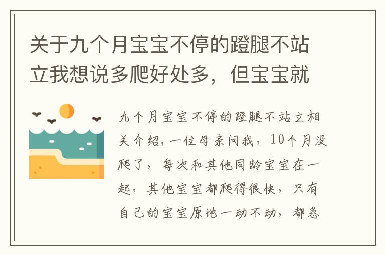 关于九个月宝宝不停的蹬腿不站立我想说多爬好处多，但宝宝就是不爬怎么办？要尊重宝宝的个性发展