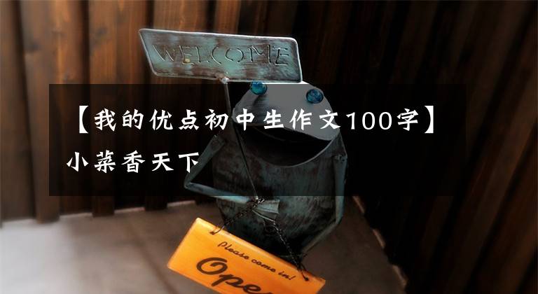 【我的优点初中生作文100字】小菜香天下