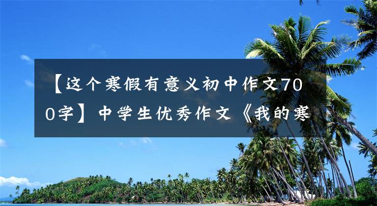 【这个寒假有意义初中作文700字】中学生优秀作文《我的寒假生活》 9篇